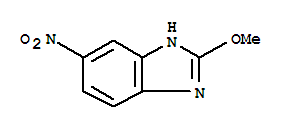 (9ci)-2-甲氧基-5-硝基-1H-苯并咪唑結(jié)構式_89843-42-5結(jié)構式