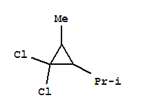 Propane, 2-(2,2-dichloro-3-methylcyclopropyl)-(7ci)Structure,89891-44-1Structure Propane, 2-(2,2-dichloro-3-methylcyclopropyl)-(7ci) Structure,89891-44-1Structure