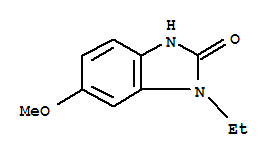(9ci)-1-乙基-1,3-二氫-6-甲氧基-2H-苯并咪唑-2-酮結(jié)構(gòu)式_89930-91-6結(jié)構(gòu)式