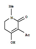(7ci)-3-乙?；?5,6-二氫-4-羥基-1-甲基-2(1H)-吡啶酮結(jié)構(gòu)式_90087-45-9結(jié)構(gòu)式