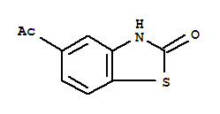 (9ci)-5-乙?；?2(3H)-苯并噻唑酮結(jié)構(gòu)式_90348-03-1結(jié)構(gòu)式