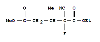 Pentanedioic acid, 2-cyano-2-fluoro-3-methyl-, 1-ethyl 5-methyl ester (9ci)Structure,90428-57-2Structure Pentanedioic acid, 2-cyano-2-fluoro-3-methyl-, 1-ethyl 5-methyl ester (9ci) Structure,90428-57-2Structure
