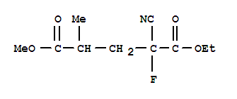 Pentanedioic acid, 2-cyano-2-fluoro-4-methyl-, 1-ethyl 5-methyl ester (9ci)Structure,90428-58-3Structure Pentanedioic acid, 2-cyano-2-fluoro-4-methyl-, 1-ethyl 5-methyl ester (9ci) Structure,90428-58-3Structure
