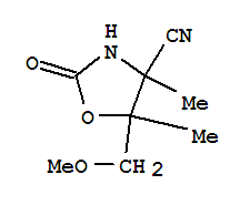 (7ci)-5-(甲氧基甲基)-4,5-二甲基-2-氧代-4-噁唑啉甲腈結(jié)構(gòu)式_90434-75-6結(jié)構(gòu)式