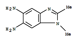 (9ci)-1,2-二甲基-1H-苯并咪唑-5,6-二胺結(jié)構(gòu)式_90562-74-6結(jié)構(gòu)式