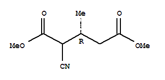Pentanedioic acid, 2-cyano-3-methyl-, dimethyl ester, (3r)-(9ci)Structure,906126-78-1Structure Pentanedioic acid, 2-cyano-3-methyl-, dimethyl ester, (3r)-(9ci) Structure,906126-78-1Structure