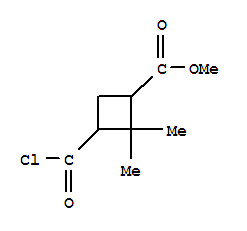 (7ci)-3-(氯甲?；?-2,2-二甲基-環(huán)丁烷羧酸甲酯結(jié)構(gòu)式_90675-51-7結(jié)構(gòu)式
