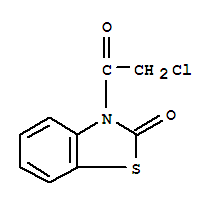(9ci)-3-(氯乙?；?-2(3H)-苯并噻唑酮結(jié)構(gòu)式_90736-77-9結(jié)構(gòu)式