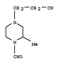 (7ci)-4-(2-氰基乙基)-2-甲基-1-哌嗪羧醛結(jié)構(gòu)式_90768-57-3結(jié)構(gòu)式