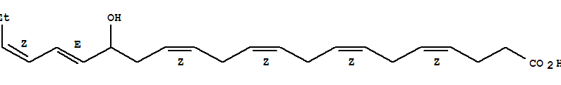 (4Z,7Z,10Z,13Z,17Z,19Z)-16-羥基-4,7,10,13,17,19-二十二碳六烯酸結(jié)構(gòu)式_90780-51-1結(jié)構(gòu)式