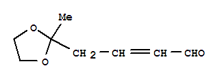 2-Butenal, 4-(2-methyl-1,3-dioxolan-2-yl)-Structure,90788-54-8Structure 2-Butenal, 4-(2-methyl-1,3-dioxolan-2-yl)- Structure,90788-54-8Structure