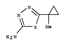 1,3,4-Thiadiazol-2-amine, 5-(1-methylcyclopropyl)-Structure,908269-41-0Structure 1,3,4-Thiadiazol-2-amine, 5-(1-methylcyclopropyl)- Structure,908269-41-0Structure