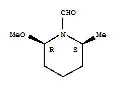 1-Piperidinecarboxaldehyde, 2-methoxy-6-methyl-, cis-(9ci)Structure,90862-39-8Structure 1-Piperidinecarboxaldehyde, 2-methoxy-6-methyl-, cis-(9ci) Structure,90862-39-8Structure