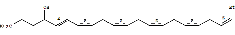 (5E,7z,10z,13z,16z,19z)-4-hydroxy-5,7,10,13,16,19-docosahexaenoic acidStructure,90906-40-4Structure (5E,7z,10z,13z,16z,19z)-4-hydroxy-5,7,10,13,16,19-docosahexaenoic acid Structure,90906-40-4Structure