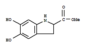 (9ci)-2,3-二氫-5,6-二羥基-1H-吲哚-2-羧酸甲酯結(jié)構(gòu)式_90922-83-1結(jié)構(gòu)式