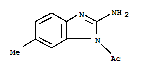 (9ci)-1-乙?；?6-甲基-1H-苯并咪唑-2-胺結(jié)構(gòu)式_90964-25-3結(jié)構(gòu)式