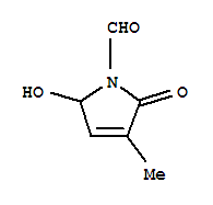 (9ci)-2,5-二氫-5-羥基-3-甲基-2-氧代-1H-吡咯-1-羧醛結(jié)構(gòu)式_91024-61-2結(jié)構(gòu)式