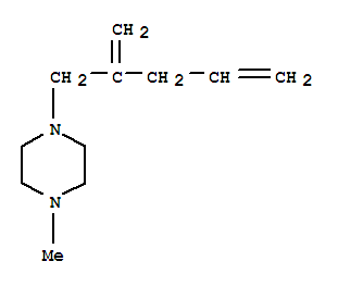 Piperazine, 1-methyl-4-(2-methylene-4-pentenyl)-(7ci)Structure,91211-40-4Structure Piperazine, 1-methyl-4-(2-methylene-4-pentenyl)-(7ci) Structure,91211-40-4Structure