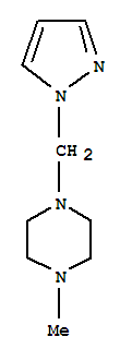 Piperazine, 1-methyl-4-(1h-pyrazol-1-ylmethyl)-(9ci)Structure,91272-90-1Structure Piperazine, 1-methyl-4-(1h-pyrazol-1-ylmethyl)-(9ci) Structure,91272-90-1Structure