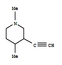 Piperidine, 3-ethynyl-1,4-dimethyl-(9ci)Structure,91324-41-3Structure Piperidine, 3-ethynyl-1,4-dimethyl-(9ci) Structure,91324-41-3Structure