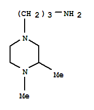 Piperazine, 4-(3-aminopropyl)-1,2-dimethyl-(7ci)Structure,91446-19-4Structure Piperazine, 4-(3-aminopropyl)-1,2-dimethyl-(7ci) Structure,91446-19-4Structure
