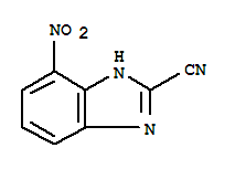 1H-benzimidazole-2-carbonitrile,4-nitro-(9ci) Structure,91736-03-7Structure