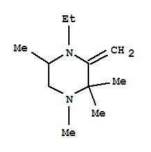 (7ci)-4-乙基-1,2,2,5-四甲基-3-亞甲基-哌嗪結構式_91823-91-5結構式