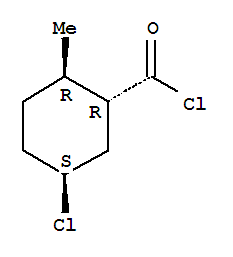 (1alpha,2beta,5beta)-(9ci)-5-氯-2-甲基-環(huán)己烷羰酰氯結(jié)構(gòu)式_92284-41-8結(jié)構(gòu)式