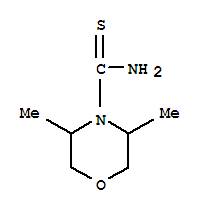4-Morpholinecarboxamide, 3,5-dimethylthio-(7ci)Structure,92503-11-2Structure 4-Morpholinecarboxamide, 3,5-dimethylthio-(7ci) Structure,92503-11-2Structure