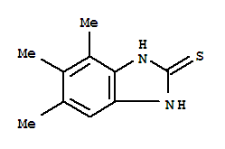 (9ci)-1,3-二氫-4,5,6-三甲基-2H-苯并咪唑-2-硫酮結(jié)構(gòu)式_92893-95-3結(jié)構(gòu)式