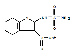 (9ci)-2-[(氨基磺酰基)氨基]-4,5,6,7-四氫-苯并[b]噻吩-3-羧酸乙酯結(jié)構(gòu)式_92932-03-1結(jié)構(gòu)式