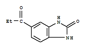 (9ci)-1,3-二氫-5-(1-氧代丙基)-2H-苯并咪唑-2-酮結(jié)構(gòu)式_93202-42-7結(jié)構(gòu)式