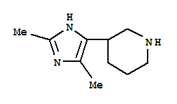 Piperidine, 3-(2,4-dimethyl-1h-imidazol-5-yl)-Structure,933750-63-1Structure Piperidine, 3-(2,4-dimethyl-1h-imidazol-5-yl)- Structure,933750-63-1Structure