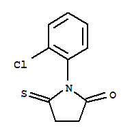 2-Pyrrolidinone, 1-(2-chlorophenyl)-5-thioxo-Structure,93506-07-1Structure 2-Pyrrolidinone, 1-(2-chlorophenyl)-5-thioxo- Structure,93506-07-1Structure