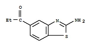 (9ci)-1-(2-氨基-5-苯并噻唑)-1-丙酮結構式_94704-09-3結構式