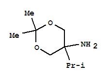 1,3-Dioxan-5-amine,2,2-dimethyl-5-(1-methylethyl)-(9ci)Structure,97584-21-9Structure 1,3-Dioxan-5-amine,2,2-dimethyl-5-(1-methylethyl)-(9ci) Structure,97584-21-9Structure