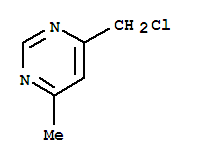 Pyrimidine, 4-(chloromethyl)-6-methyl- (6ci)Structure,98198-62-0Structure Pyrimidine, 4-(chloromethyl)-6-methyl- (6ci) Structure,98198-62-0Structure