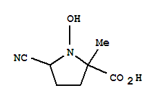 Proline, 5-cyano-1-hydroxy-2-methyl-(6ci)Structure,98334-80-6Structure Proline, 5-cyano-1-hydroxy-2-methyl-(6ci) Structure,98334-80-6Structure