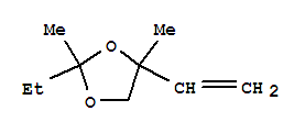 1,3-Dioxolane, 2-ethyl-2,4-dimethyl-4-vinyl-(6ci)Structure,99182-78-2Structure 1,3-Dioxolane, 2-ethyl-2,4-dimethyl-4-vinyl-(6ci) Structure,99182-78-2Structure