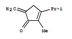 (9ci)-2-甲基-5-亞甲基-3-(1-甲基乙基)-2-環(huán)戊烯-1-酮結(jié)構(gòu)式_99474-32-5結(jié)構(gòu)式