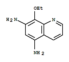 Quinoline, 5,7-diamino-8-ethoxy- (6ci)Structure,99857-02-0Structure Quinoline, 5,7-diamino-8-ethoxy- (6ci) Structure,99857-02-0Structure