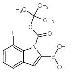 1H-Indole-1-carboxylic acid, 2-borono-7-fluoro-, 1-(1,1-dimethylethyl) esterStructure,1000068-65-4Structure 1H-Indole-1-carboxylic acid, 2-borono-7-fluoro-, 1-(1,1-dimethylethyl) ester Structure,1000068-65-4Structure