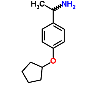 Benzenemethanamine, 4-(cyclopentyloxy)-.alpha.-methyl-Structure,100617-43-4Structure Benzenemethanamine, 4-(cyclopentyloxy)-.alpha.-methyl- Structure,100617-43-4Structure