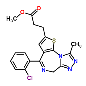 4-(2-氯苯基)-9-甲基-6H-噻吩并[3,2-f][1,2,4]噻唑并[4,3-a][1,4]二氮雜卓-2-丙酸甲酯結(jié)構(gòu)式_100827-83-6結(jié)構(gòu)式