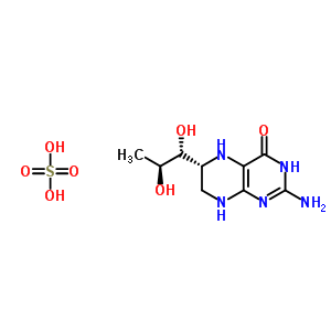 (6S)-四氫-L-生物喋呤二硫酸鹽結(jié)構(gòu)式_103130-45-6結(jié)構(gòu)式