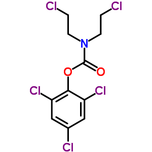 (7CI,8CI,9CI)-雙(2-氯乙基)-氨基甲酸 2,4,6-三氯苯酯結(jié)構(gòu)式_10399-49-2結(jié)構(gòu)式