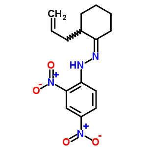 2-(2-丙烯-1-基)-環(huán)己酮 2-(2,4-二硝基苯基)肼酮結(jié)構(gòu)式_1044-31-1結(jié)構(gòu)式
