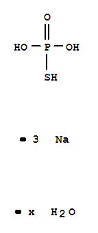 硫代磷酸鈉水合物結(jié)構(gòu)式_10489-48-2結(jié)構(gòu)式