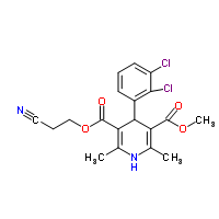 4-(2,3-Dichloro-phenyl)-2,6-dimethyl-1,4-dihydro-pyridine-3,5-dicarboxylic acid 3-(2-cyano-ethyl) ester 5-methyl esterStructure,110962-94-2Structure 4-(2,3-Dichloro-phenyl)-2,6-dimethyl-1,4-dihydro-pyridine-3,5-dicarboxylic acid 3-(2-cyano-ethyl) ester 5-methyl ester Structure,110962-94-2Structure