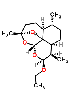 10-乙氧基-1,5,9-三甲基-11,14,15-三氧雜四環(huán)[10.2.1.0<sup>4,13</sup>.0<sup>8,13</sup>]十五烷結構式_112297-79-7結構式